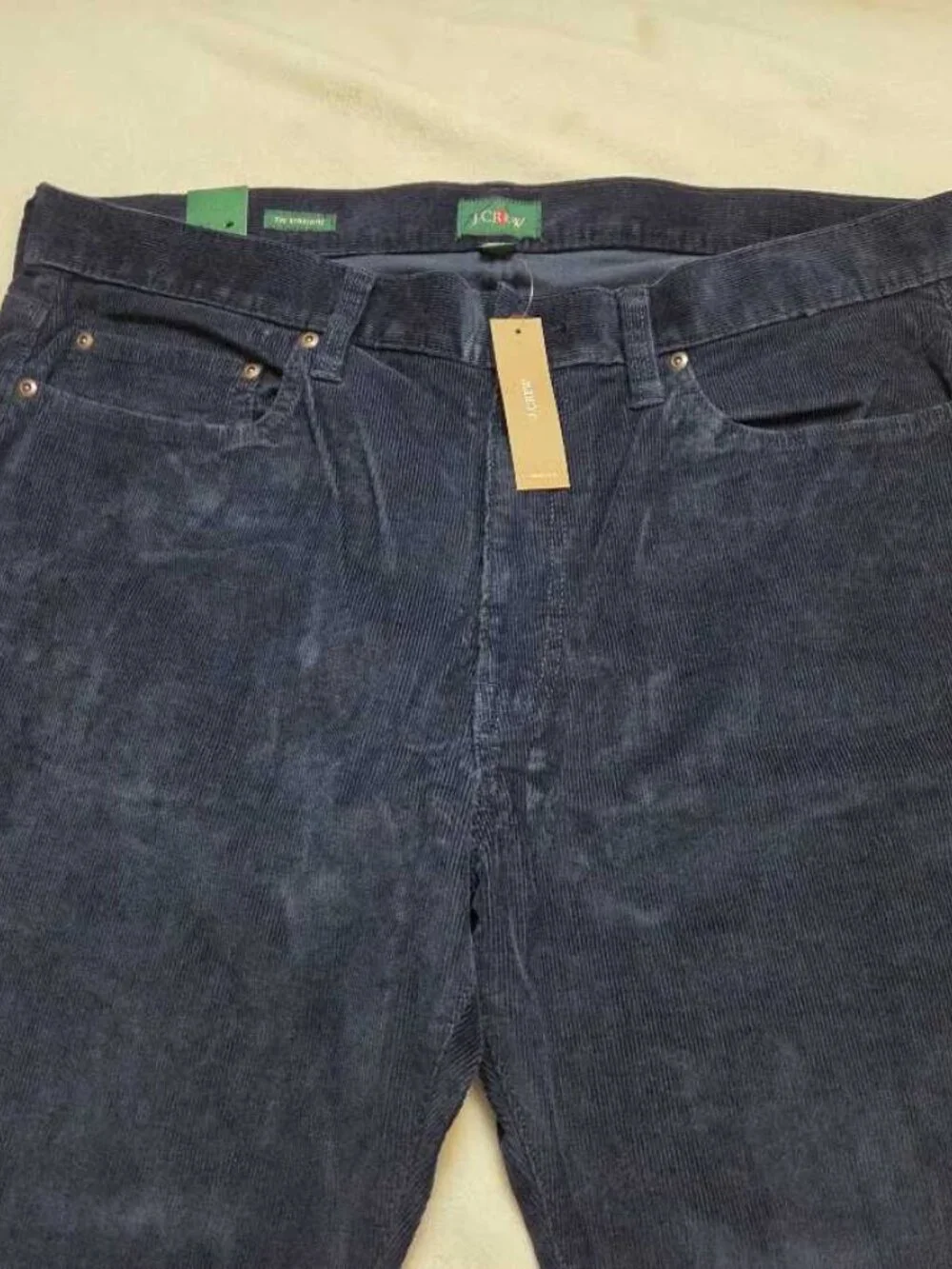 New 36x30 J.Crew 770 straight-fit five-pocket pant in stretch corduroy Navy cord
